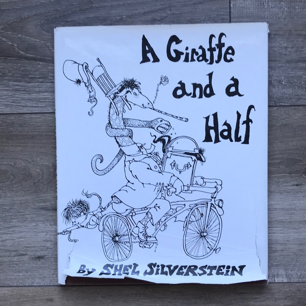 A Giraffe and a Half by Shel Silverstein Hardcover Book